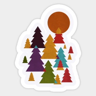 pine trees Sticker